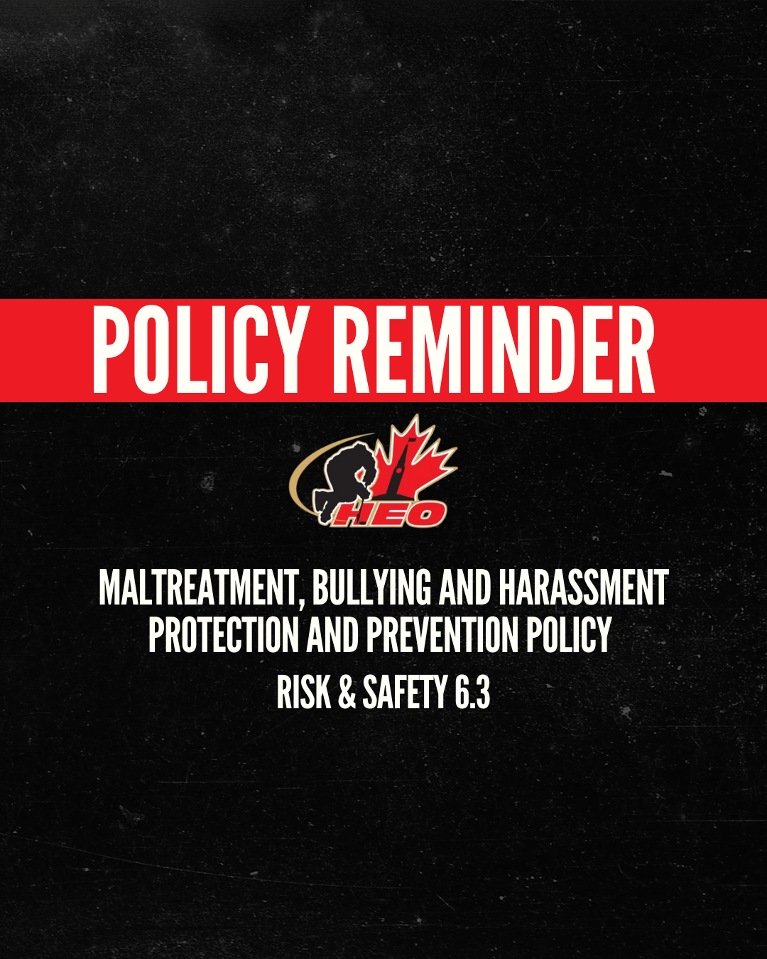 Maltreatment, Bullying and Harassment Protection and Prevention Policy